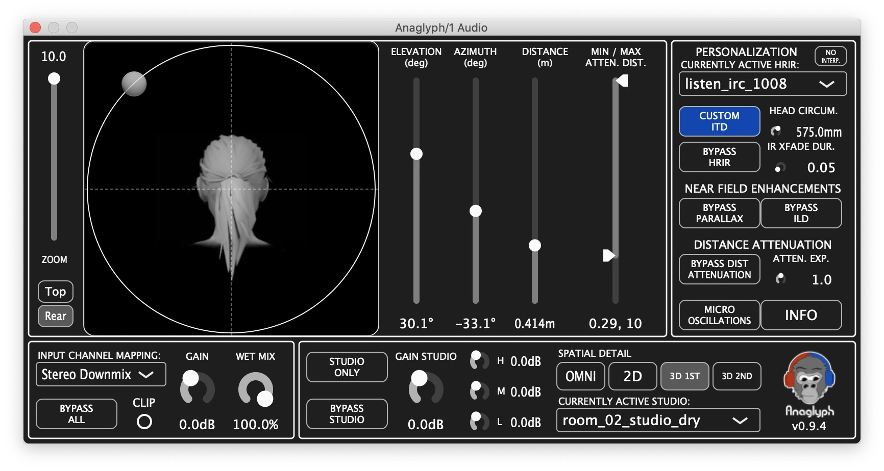 Anaglyph, 3D to your ears 3D环绕插件 WIN/MacOS-GeekAudio
